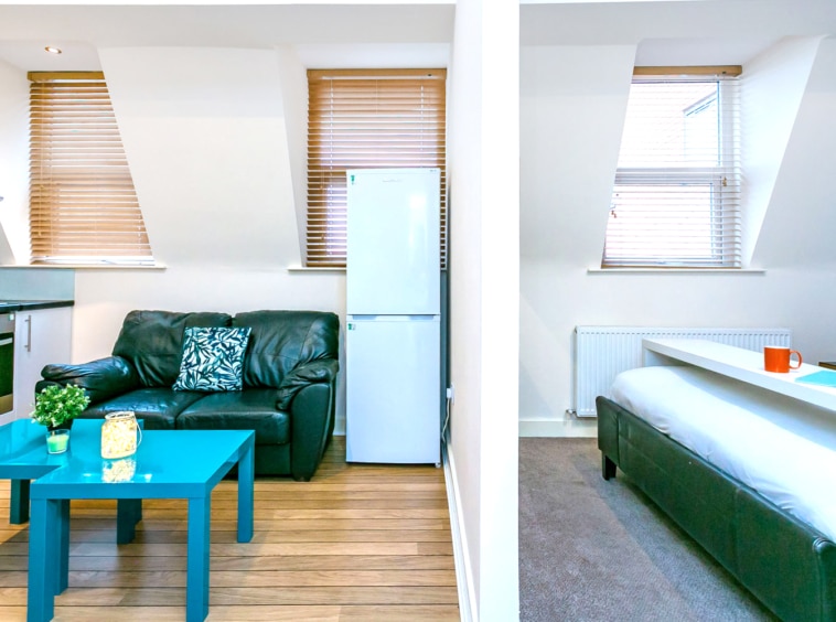Student one bedroom flat in Preston, Studio 8 at the Jazz Bar