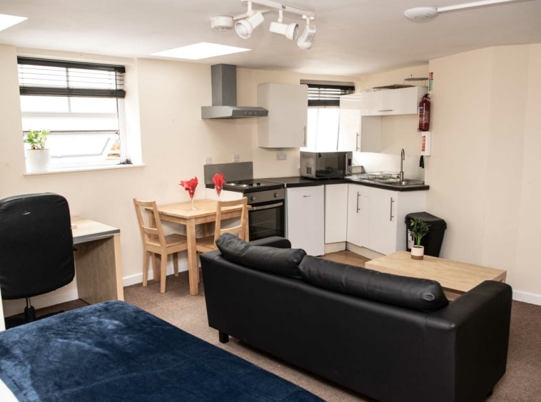 Student flat at The Mutley Tavern, one bedroom studio apartment in Plymouth